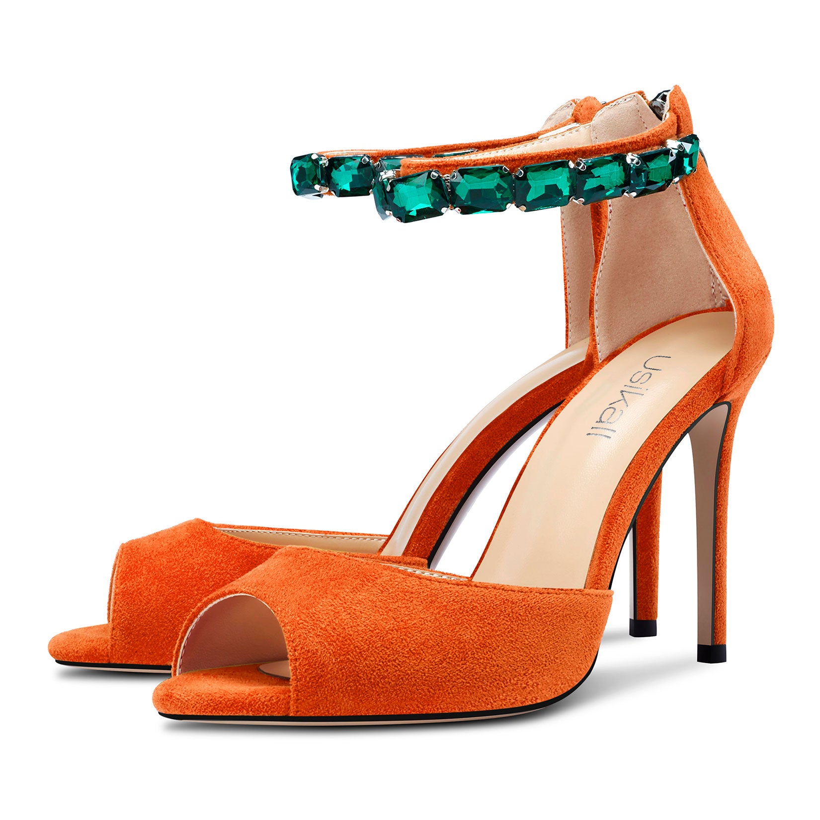 Orange | Winter fashion shoes, Orange heels, Orange shoes