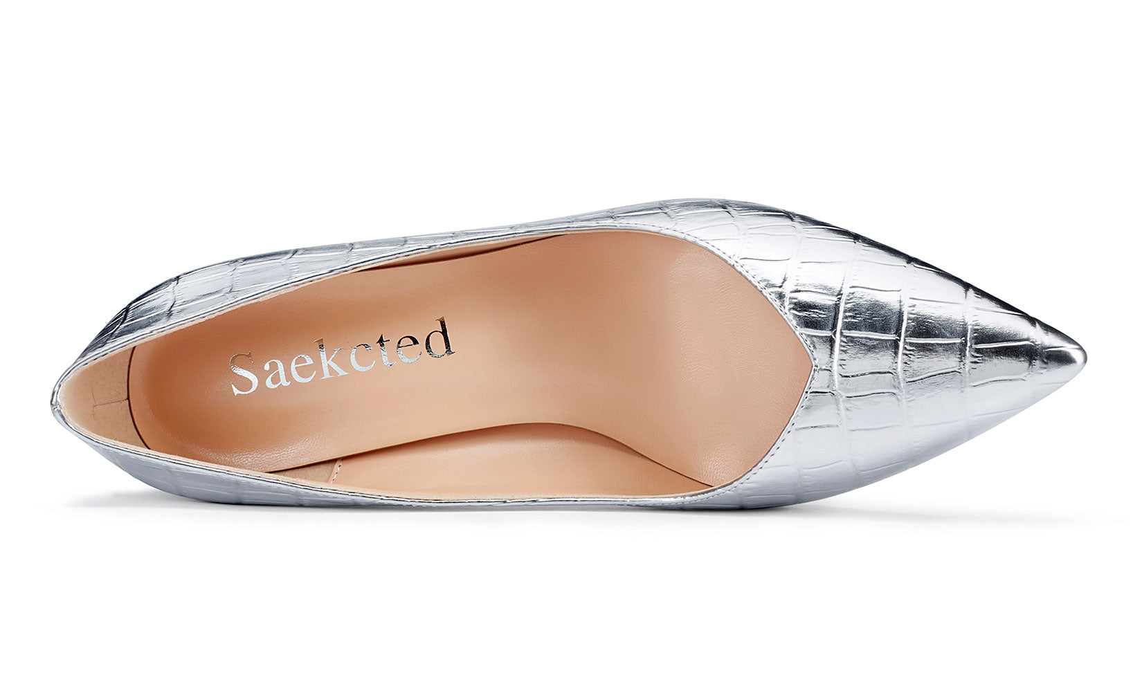 Women's Shoes Heels 3 Inch Silver Sateen Glitter Peep Toe 9 & CO Size 9 1/2  | eBay