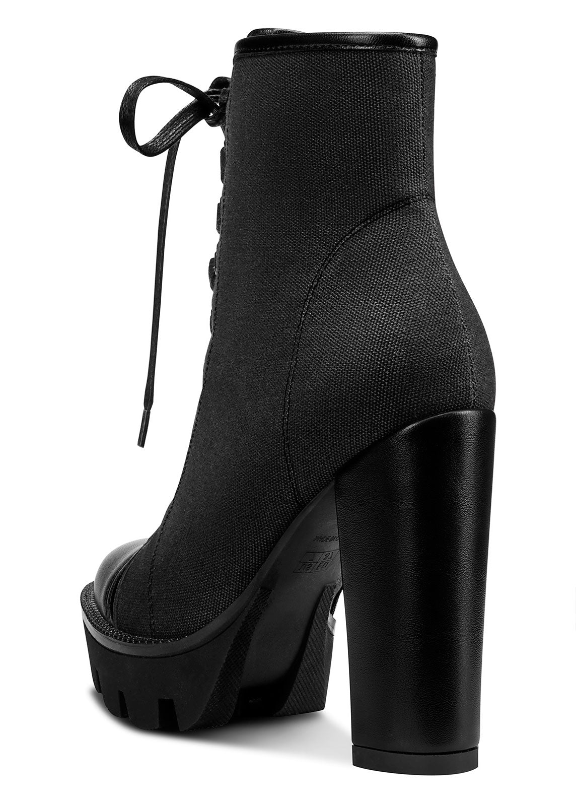 ALLISON Black Leather Block Heel Ankle Bootie | Women's Booties – Steve  Madden