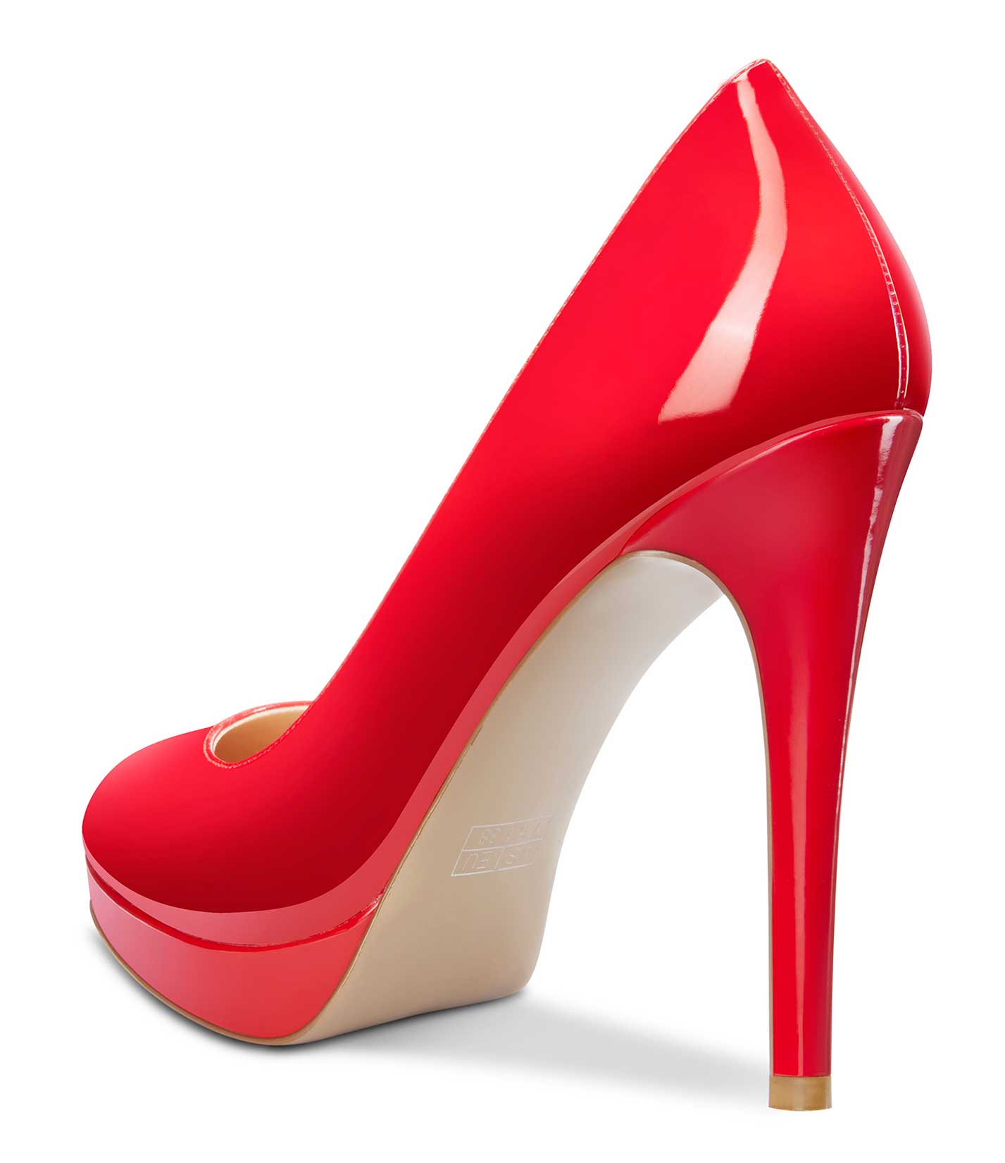 CASTAMERE Womens High Heels Platform Pumps Slip-on Stilettos 12CM Heel Office Dress Patent Shoes