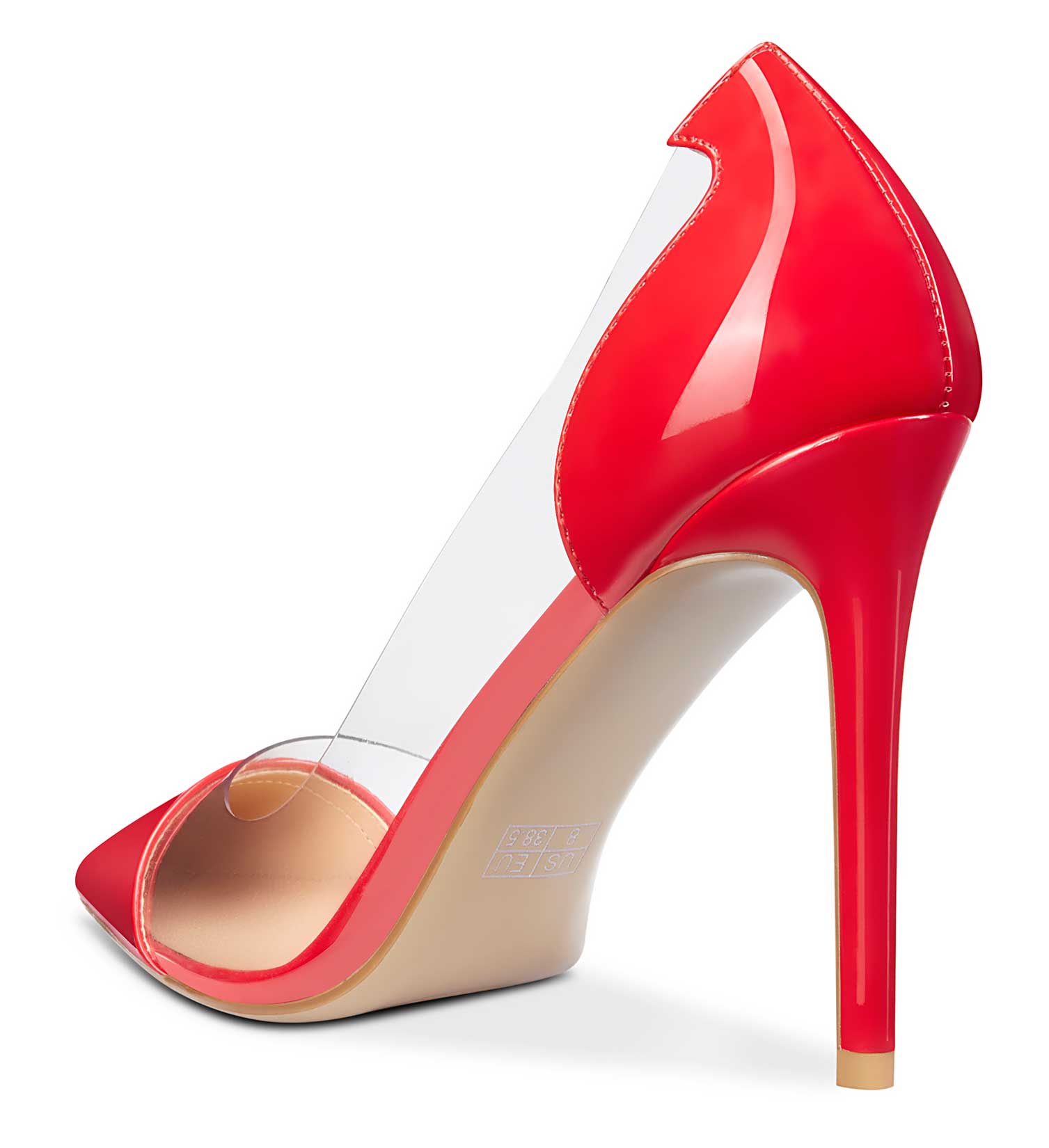 Women's Clear Pointed Toe Pumps