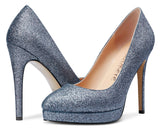 CASTAMERE Womens High Heels Platform Pumps Slip-on Stilettos 12CM Heel Office Dress Fashion Shoes