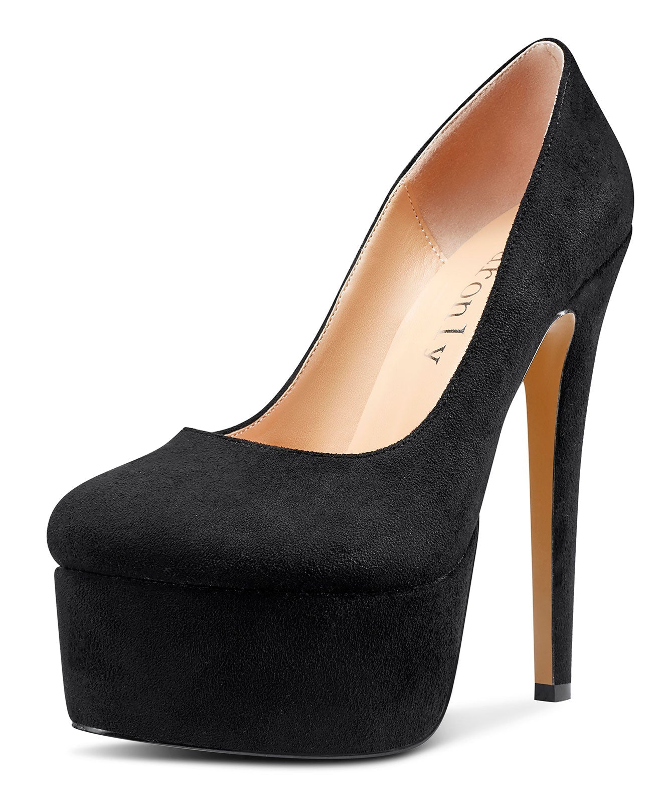 Amazon.com | katliu Women's Pointed Toe High Heels Pumps Stiletto Ankle  Strap Dress Pump Shoes with Bow Tie Black Suede | Pumps