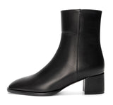 Castamere Women's Warm Ankle Boots Chunky Block Low-Heels Boot With Zipper Square-Toe Chelsea Booties