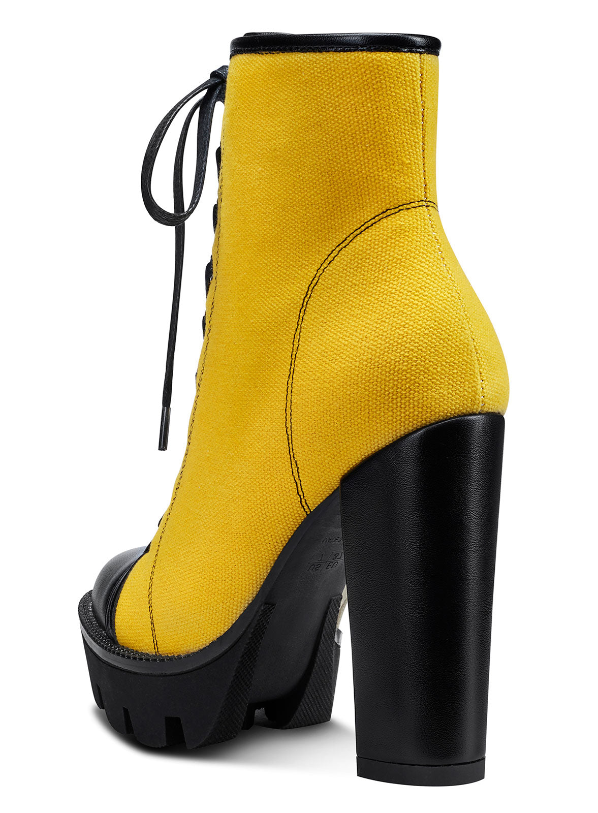 Allegra K Women's Platform Block Heel Over Knee High Boots Yellow 6 : Target