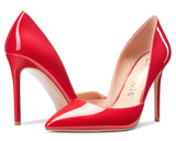 CASTAMERE Womens D'Orsay Slip On High Heels Pumps Elegant Pointy Toe Stilettos 10CM Heel Shoes