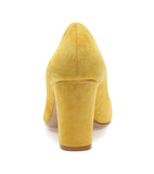 CASTAMERE Womens High Heel Pointed Toe Slip-on Suede Pumps 8CM