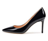Castamere High Heels Womens Pointed Toe Slip-on Pumps 8.5CM Heels Patent