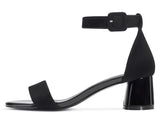 CASTAMERE Womens Chunky Block Heel Sandals Ankle Strap Open Toe Buckle 5CM Heels Sandal