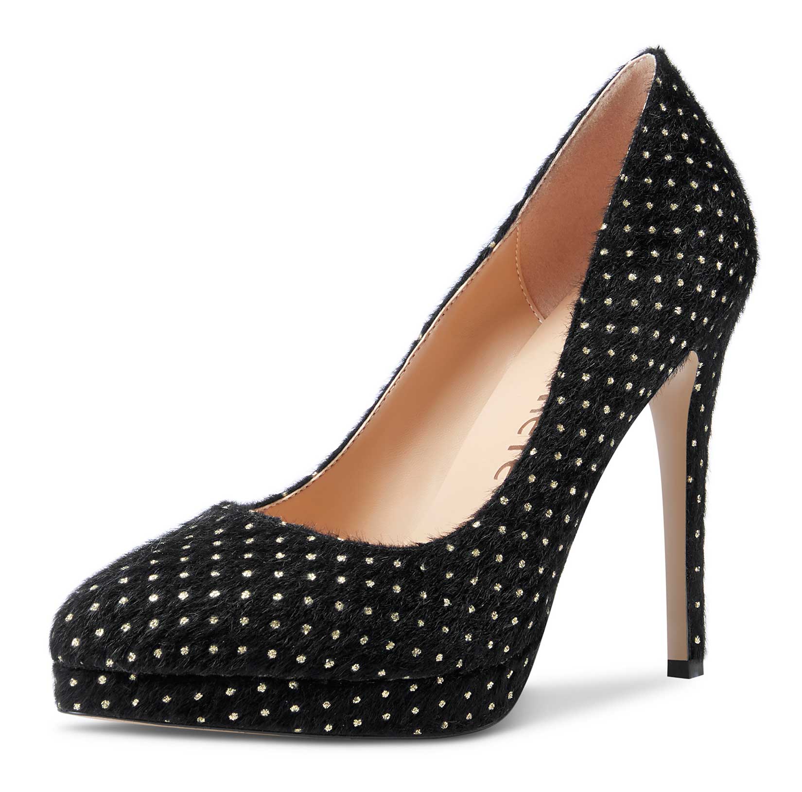 CASTAMERE Womens High Heels Platform Pumps Slip-on Stilettos 12CM Heel Office Dress Fashion Shoes